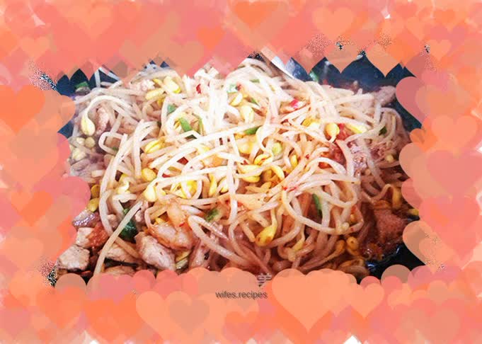 Sichuan flavor--fried soybean sprouts