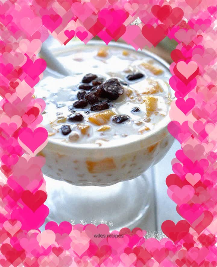 Mango coconut milk sago