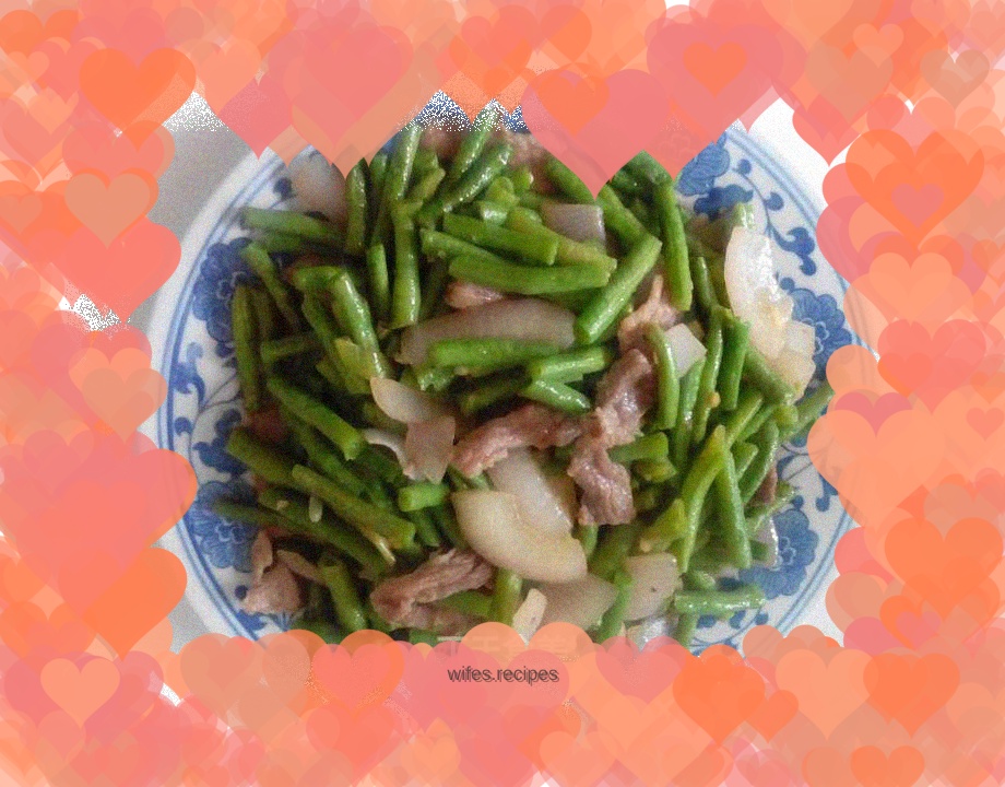 Roasted pork with beans