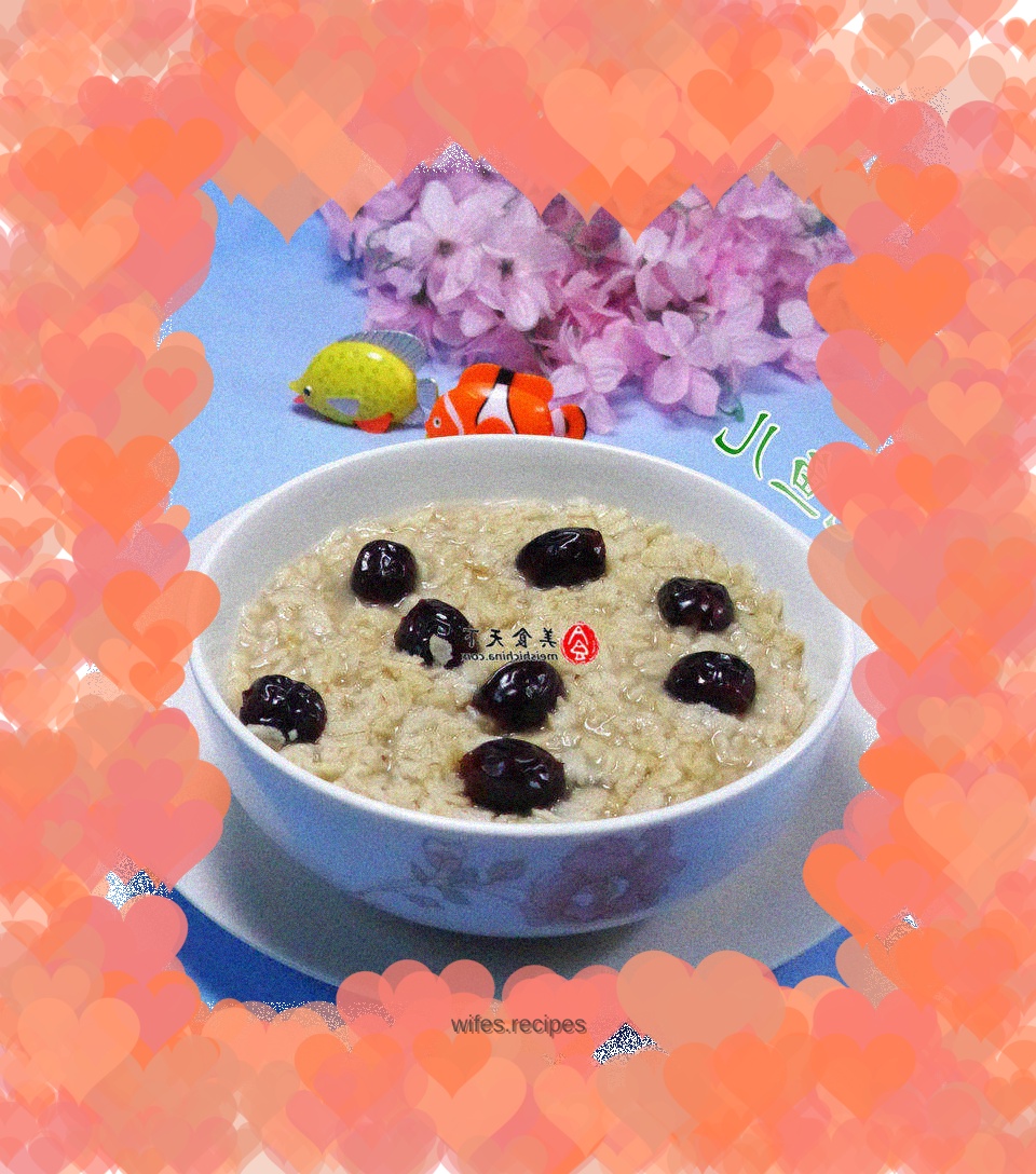 Donkey-hide gelatin candied date oatmeal porridge