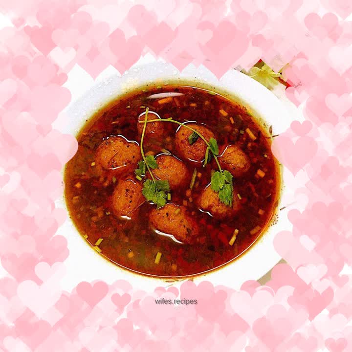 Braised lotus root meatballs