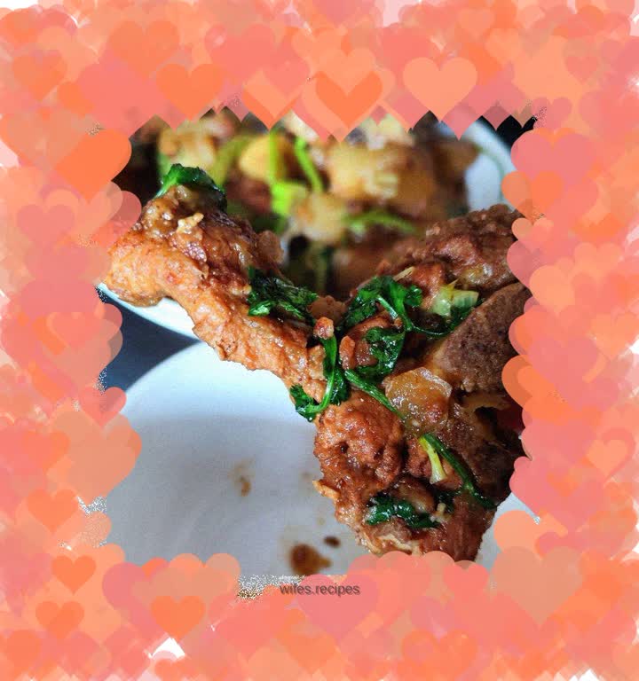 Braised radish with soy sauce skeleton