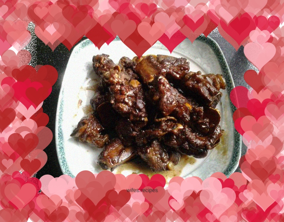 Braised pork ribs