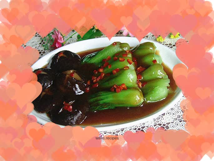 Grilled Rapeseed with Mushrooms