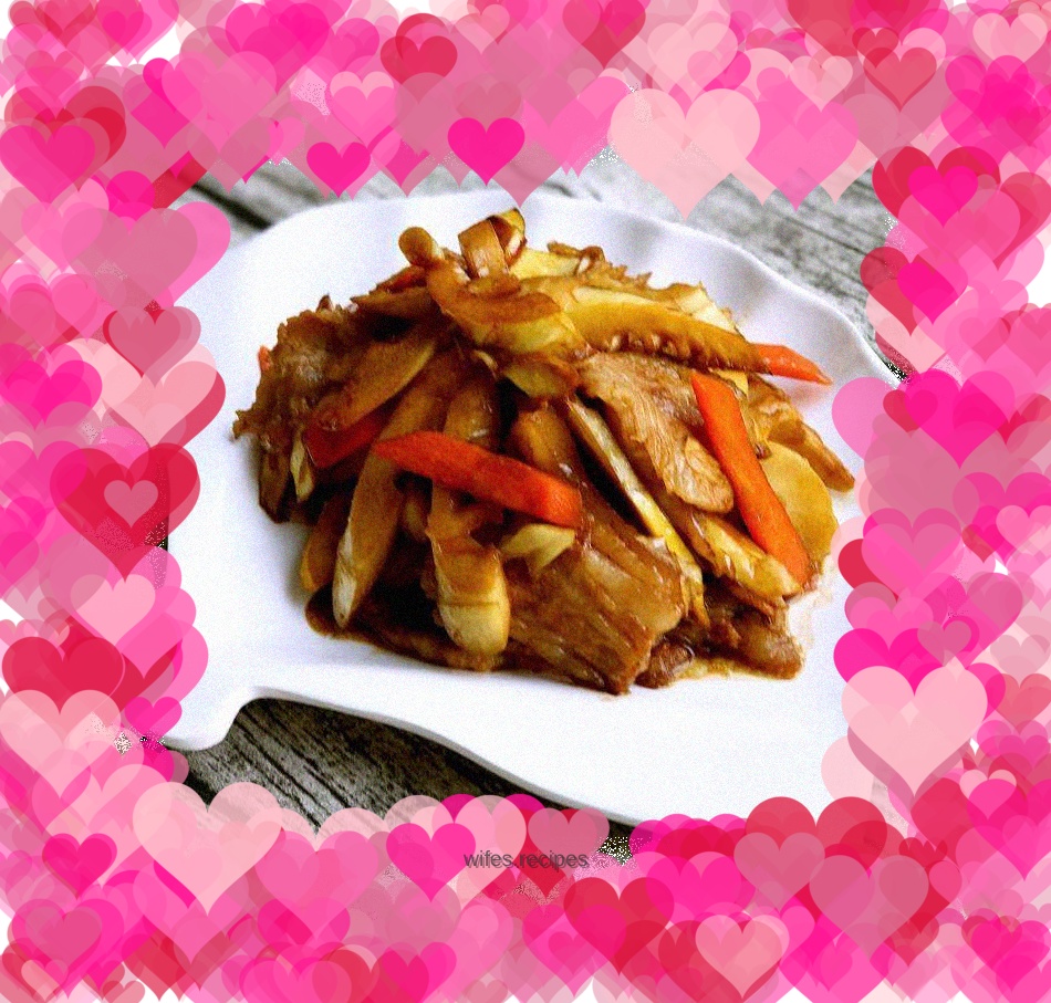 Pork belly and braised spring bamboo shoots