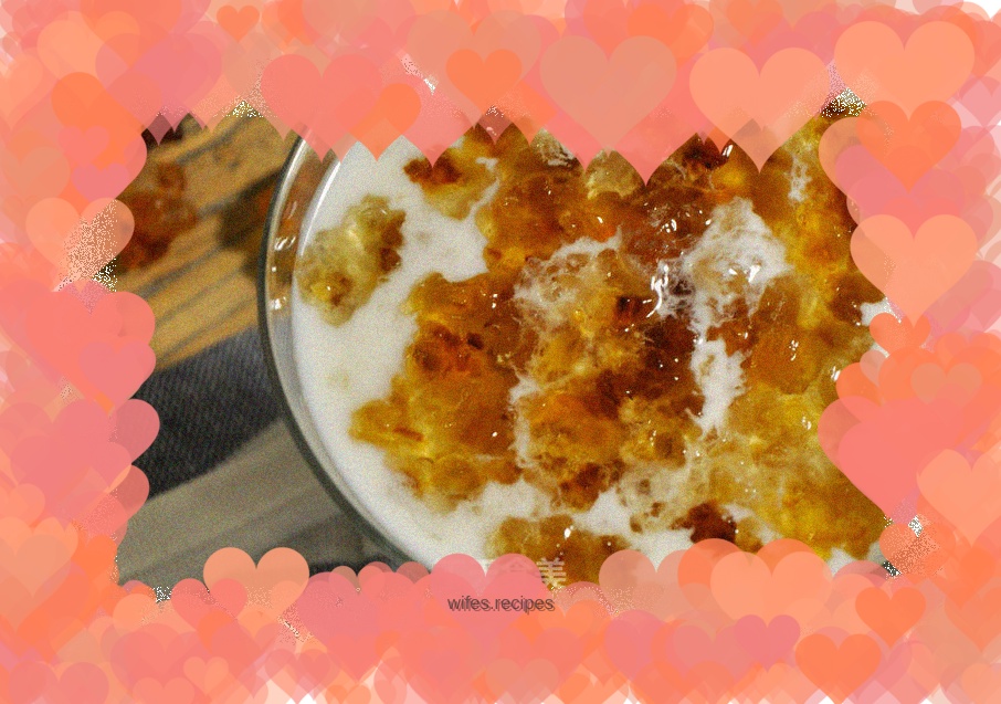 Dessert after meal--(Beauty-Health-Delicious) Yogurt Peach Gum