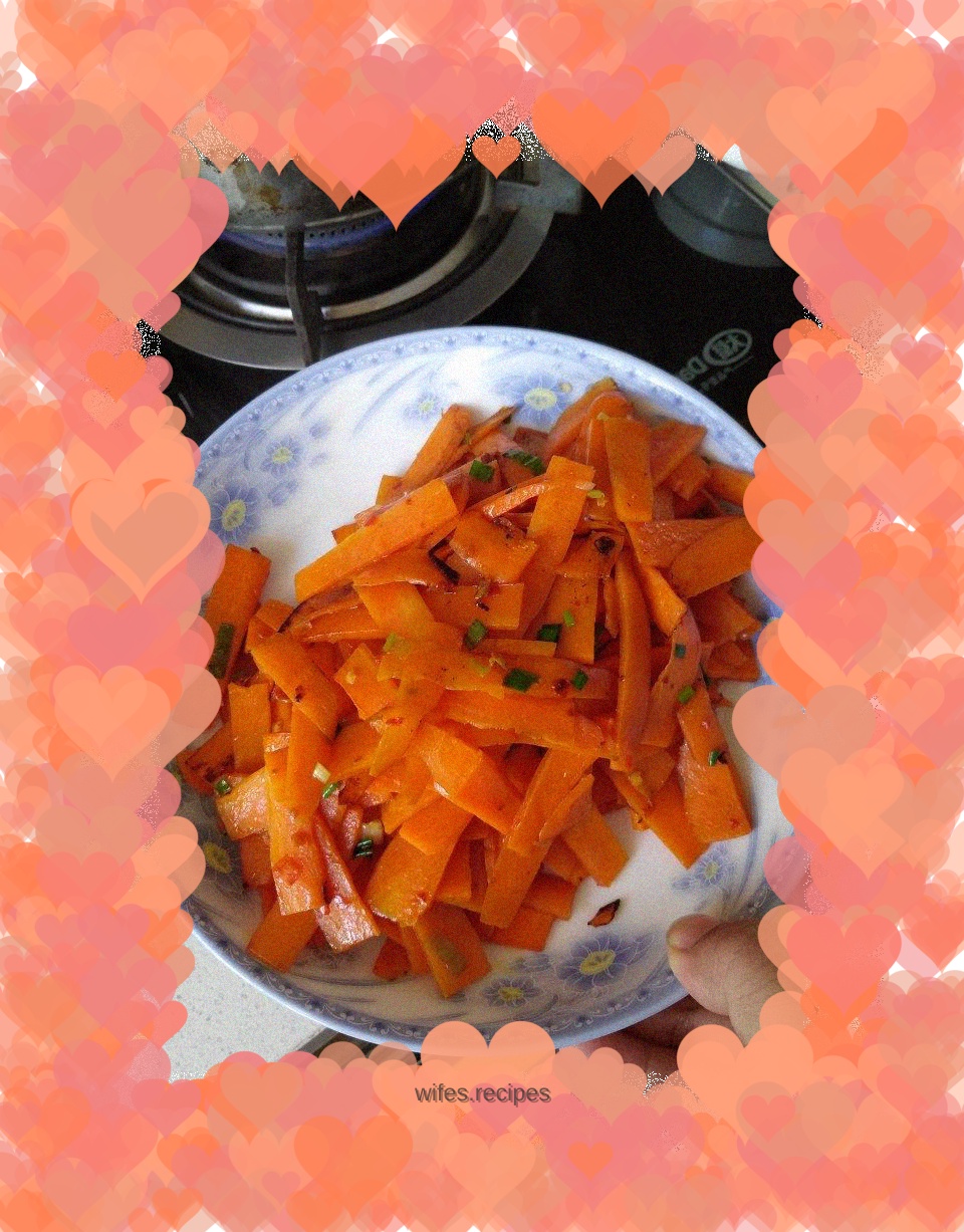 Stir-fried carrots