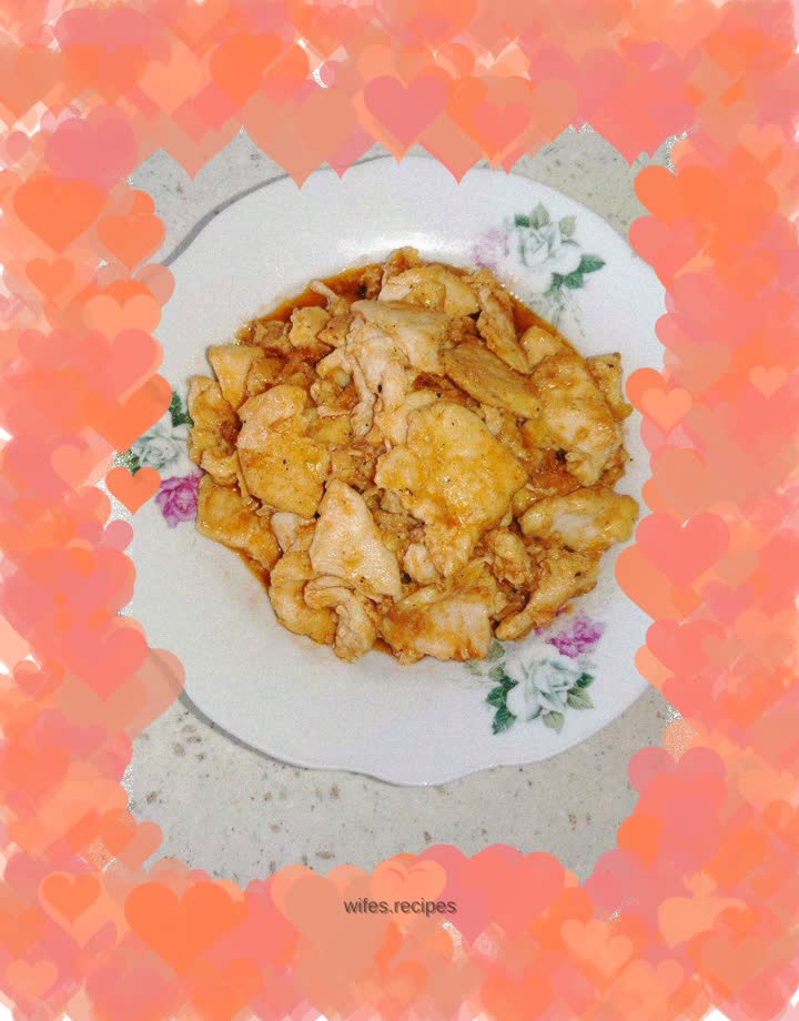 Sweet and sour chicken slices