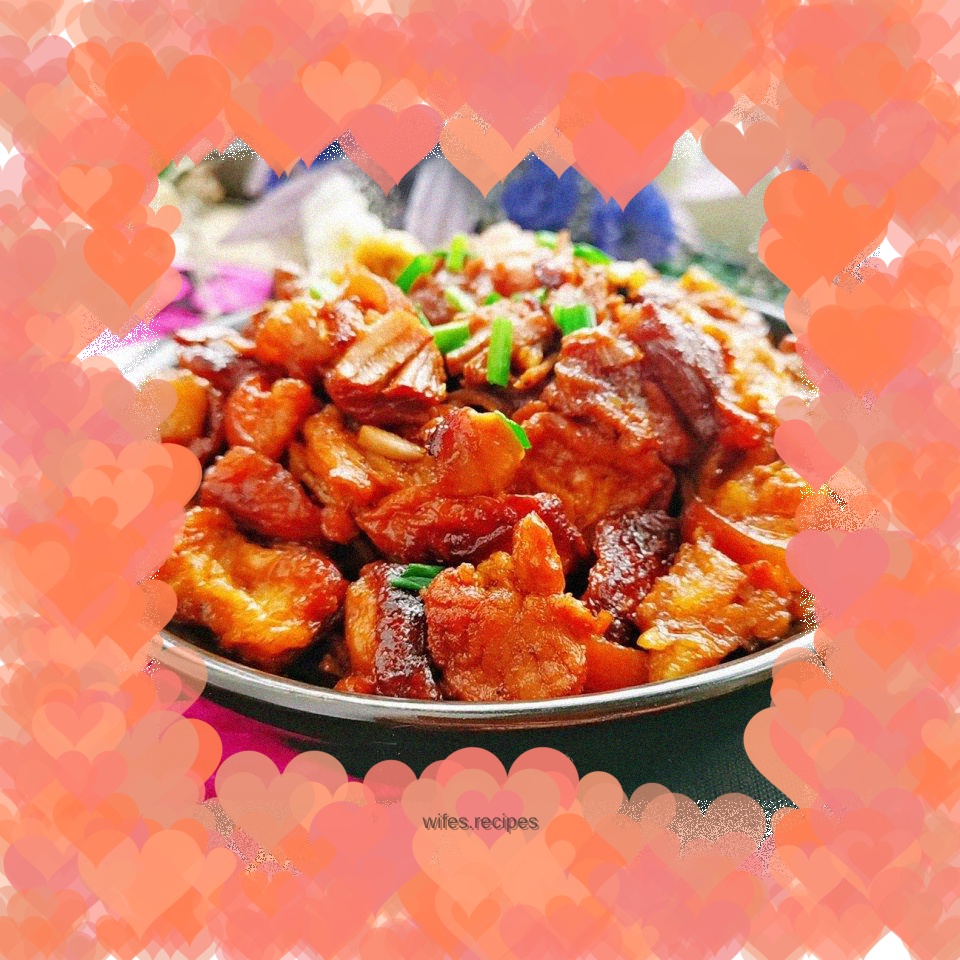 Roasted pork with fried tofu