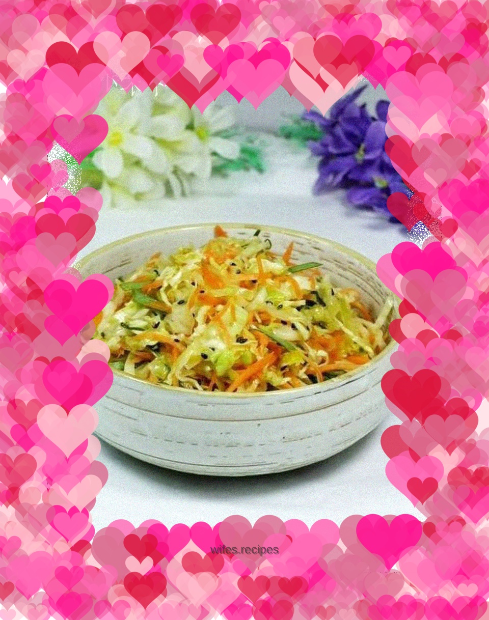 Cabbage mixed with carrots