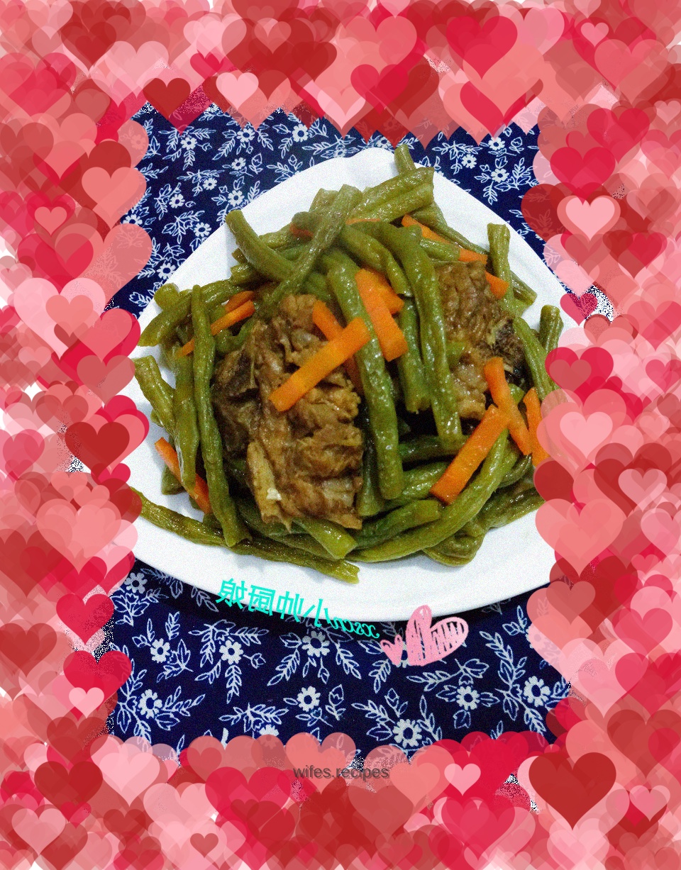Pork Ribs Stewed with Green Beans (rice cooker version of Pork Ribs Stewed with Green Beans)