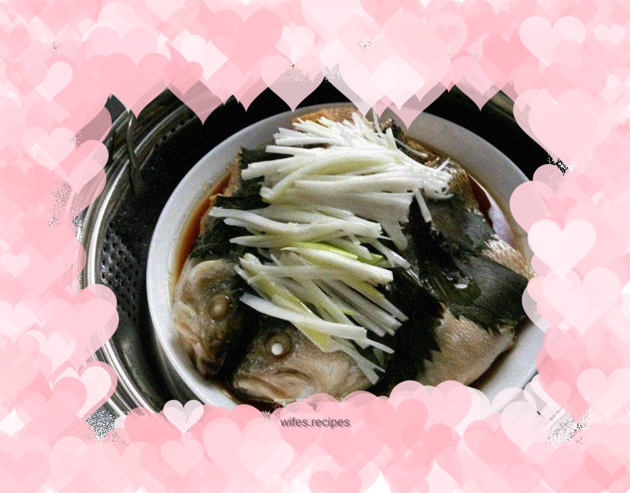 Steamed seabass
