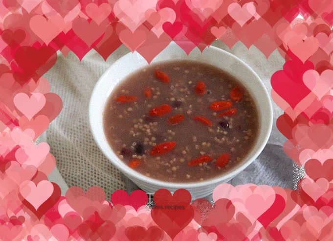 Red bean and millet porridge