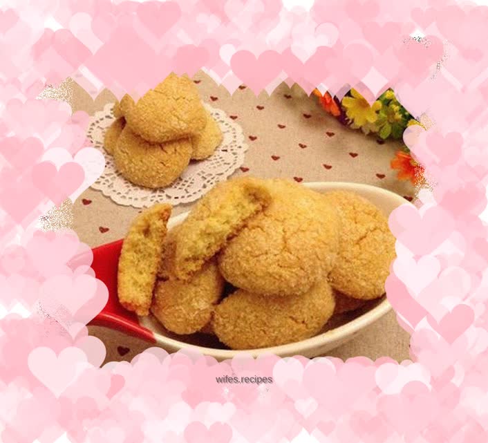 Egg yolk and shredded coconut cookies