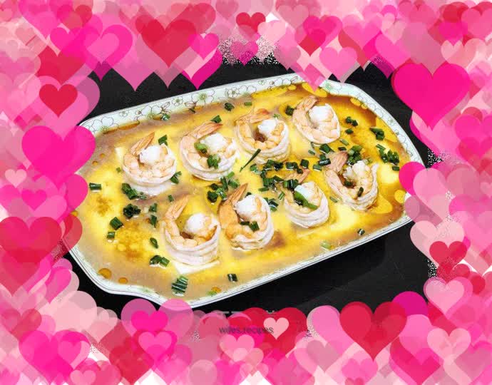 Tofu and shrimp custard