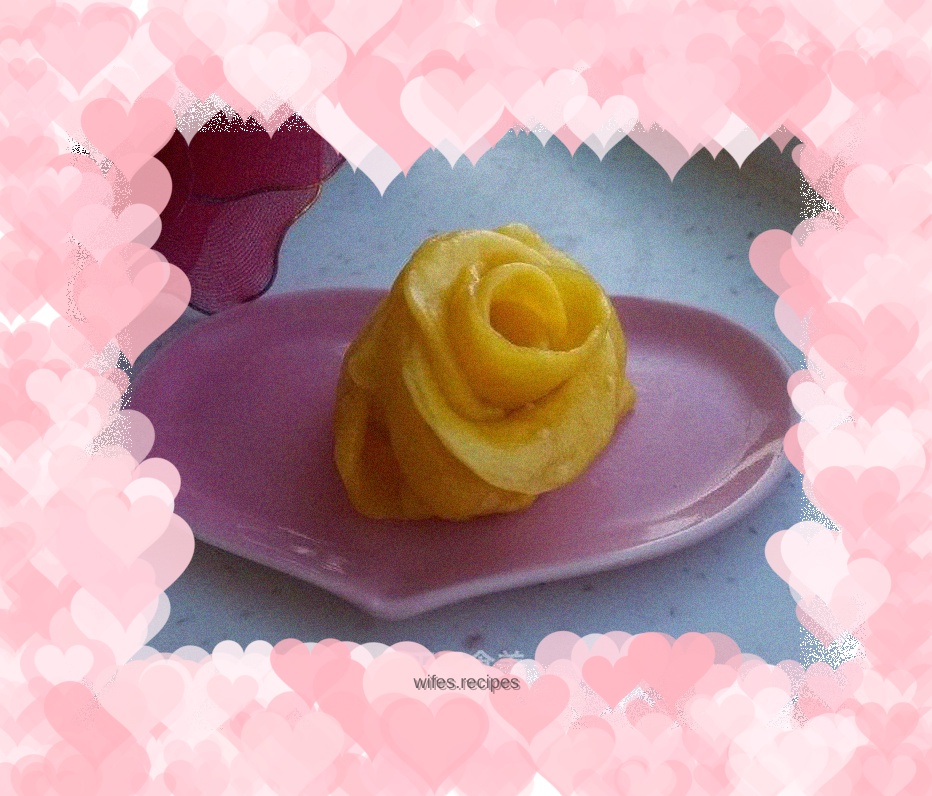 Patterned Steamed Buns----Yellow Rose
