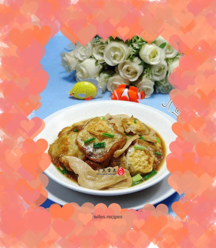 Fried quail eggs with soy protein