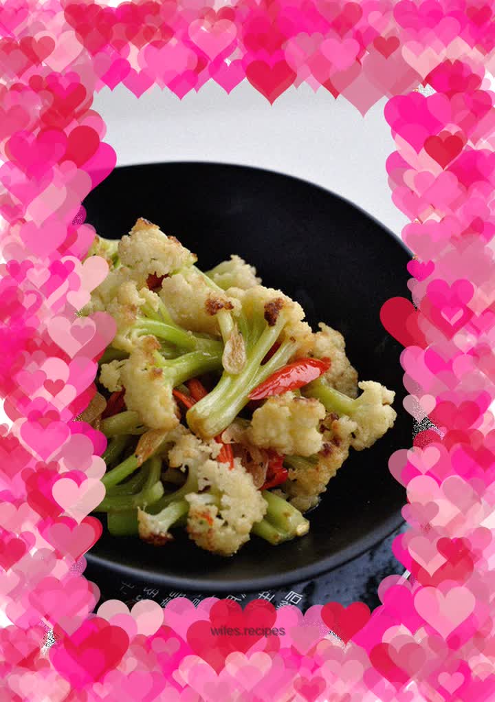 Stir-fried cauliflower