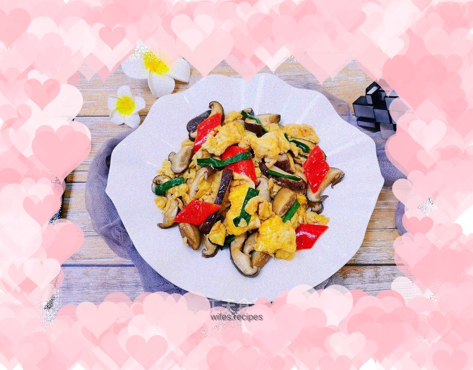 Mushroom scrambled eggs