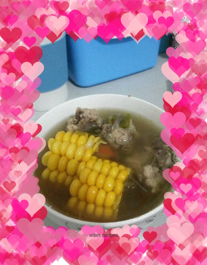 Lazy version of corn ribs soup
