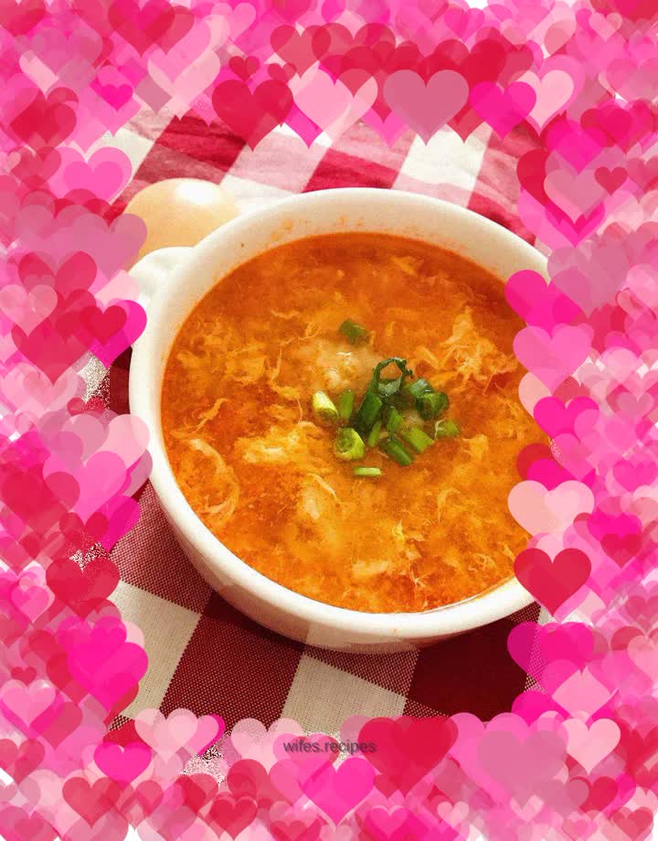 Tomato and Egg Pimple Soup