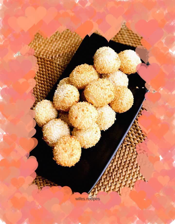 Rice dumplings and sesame balls