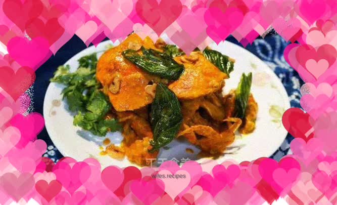 Thai yellow curry crab