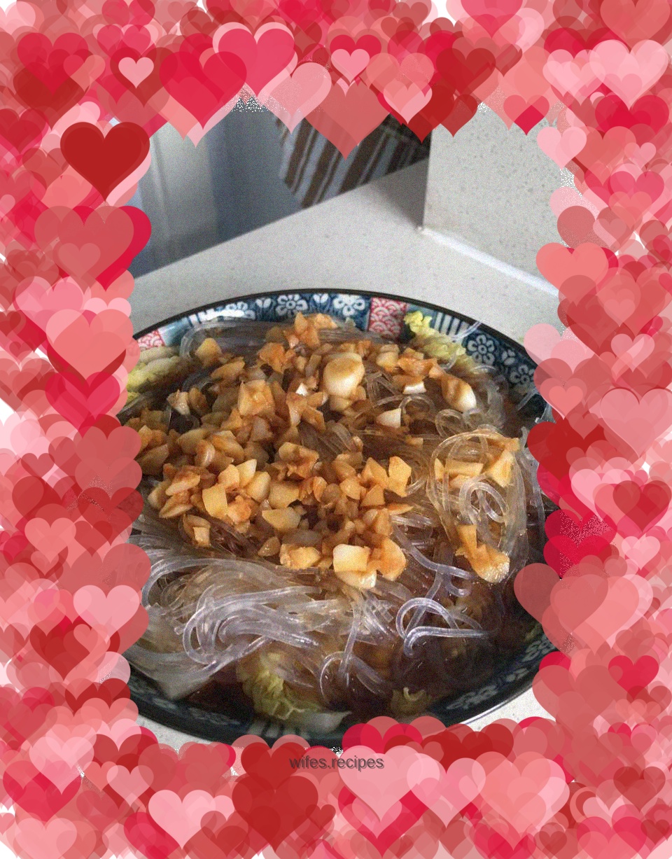 Garlic Vermicelli and Baby Cabbage