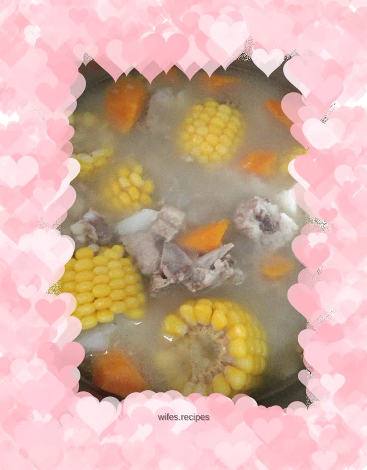 Interesting Pork Ribs, Corn, Carrot and Huaishan Soup