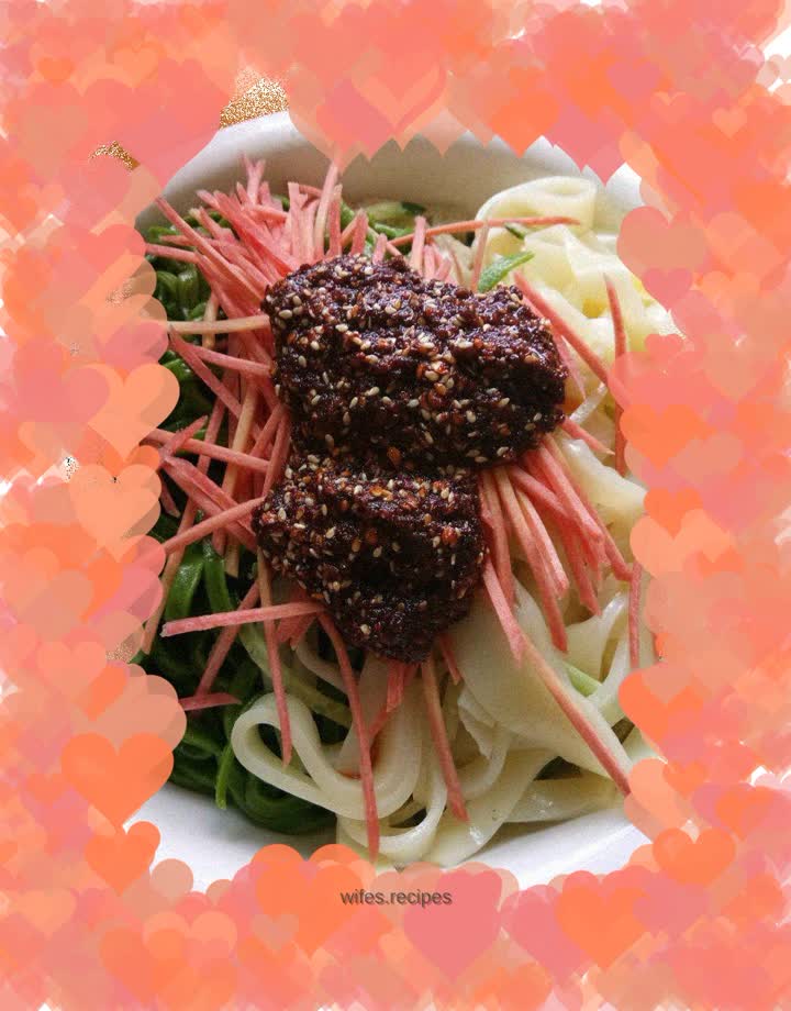 Cold Spinach Noodles