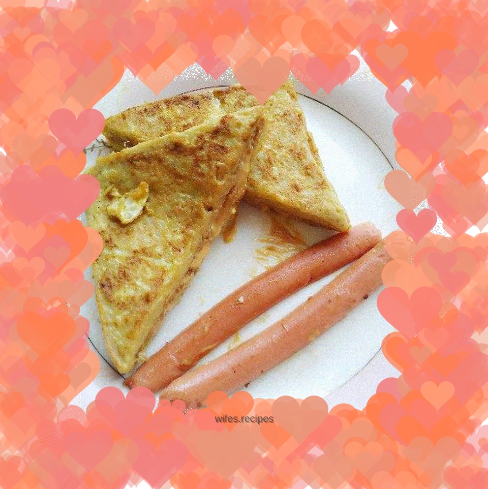 Peanut Butter Toast--With Ham Sausage