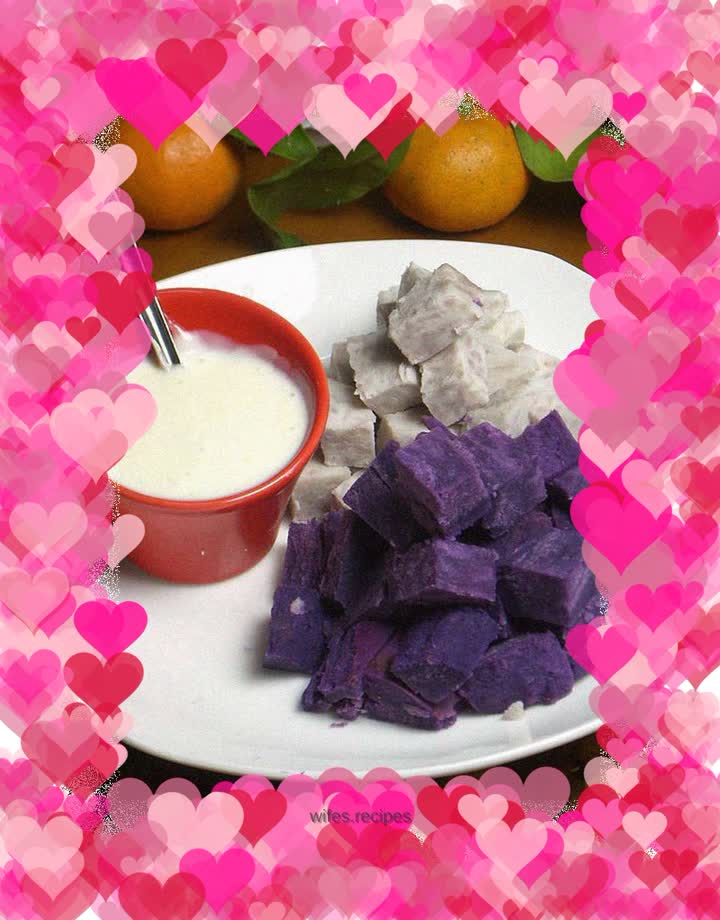 Purple Potato and Taro Salad