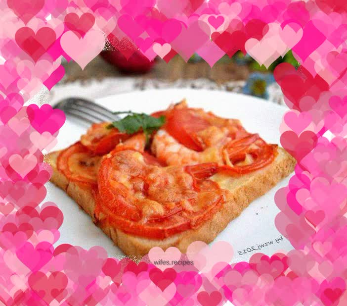 Shrimp Tomato Toast Small Pizza