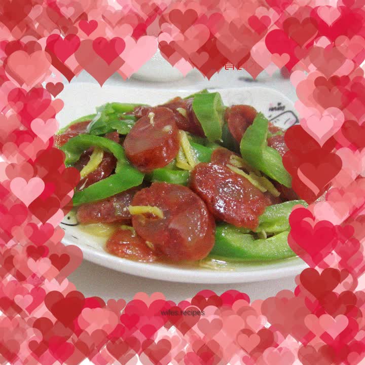 Green pepper sausage--a good companion for meals