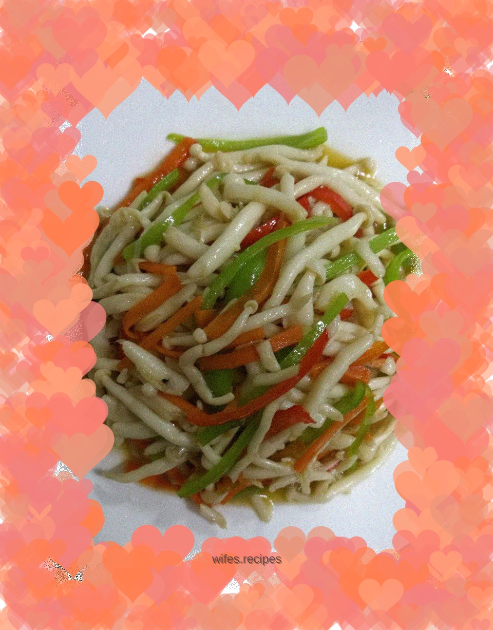 Stir-fried seafood mushrooms