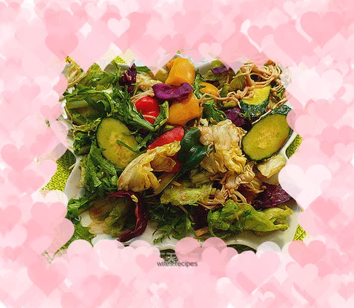 Colorful mixed vegetables