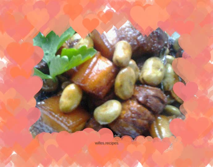 Pork Belly and Braised Broad Beans