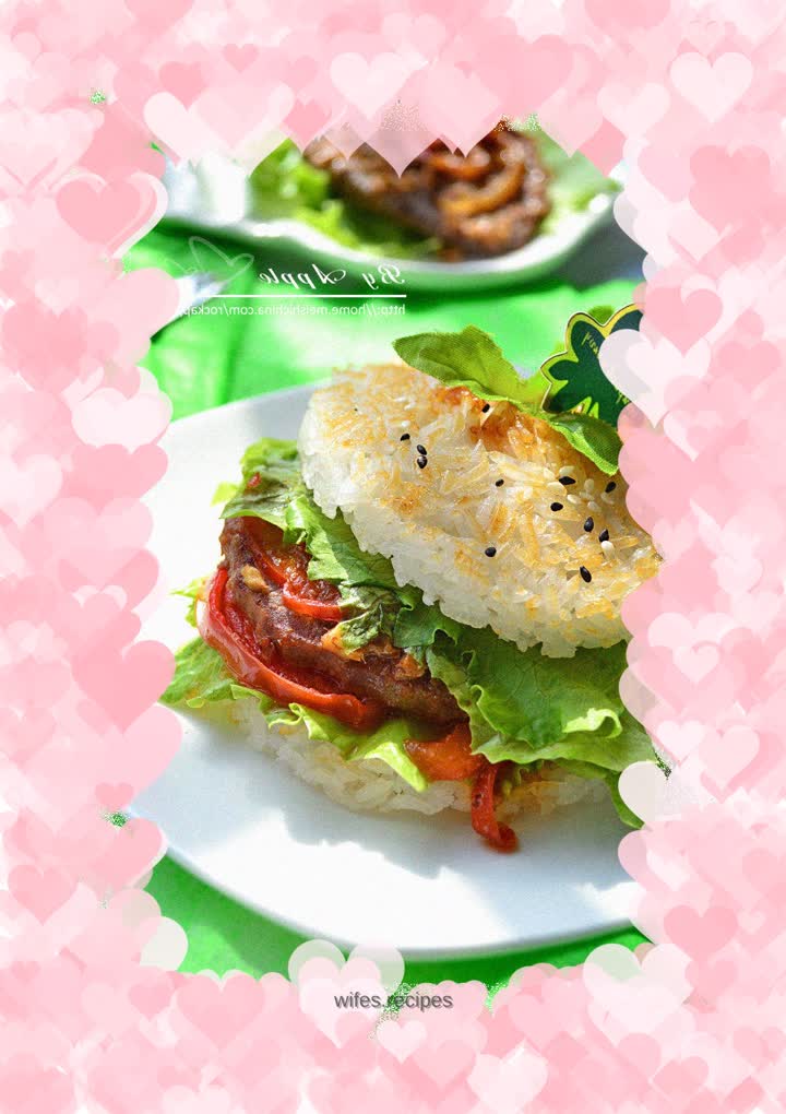 Sauce Steak Rice Burger