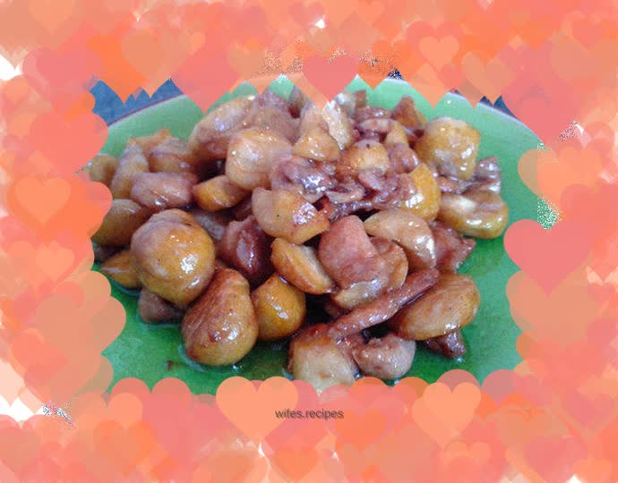 Stir-fried chicken with chestnuts