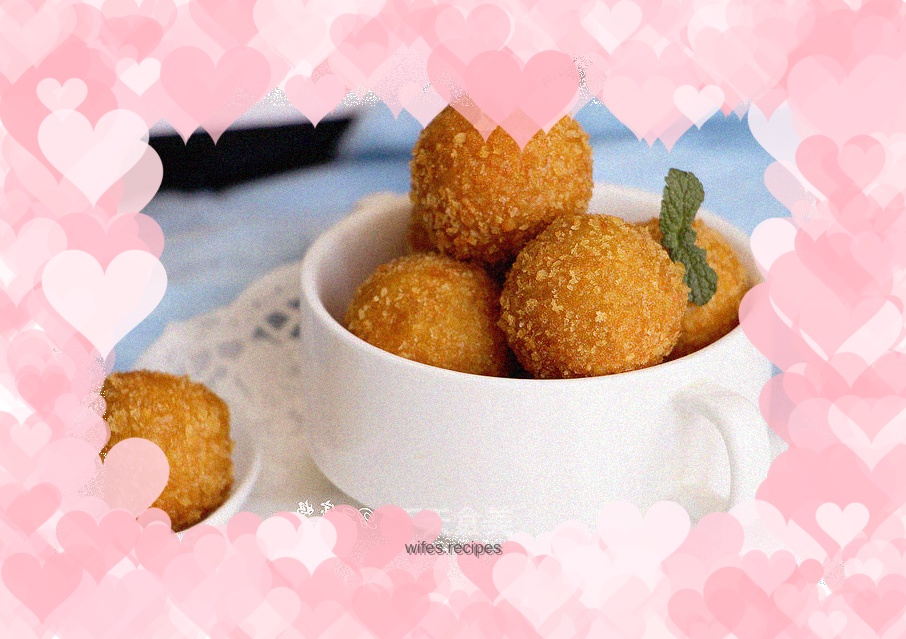 Sweet potato balls with bean paste