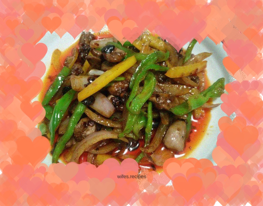 Chicken Heart with Black Bean Pepper