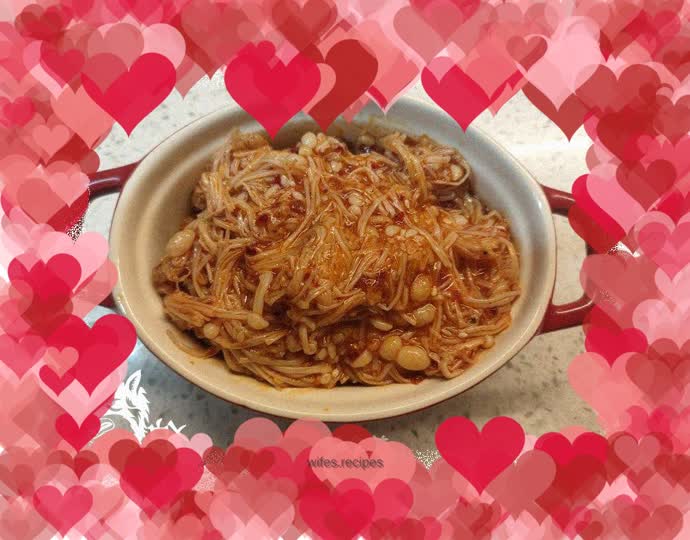 Red Oil Enoki Mushroom