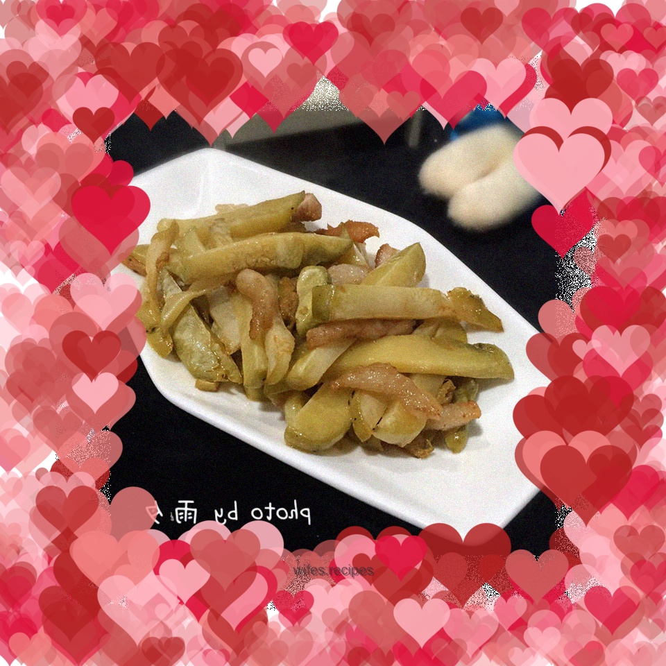 Stir-fried shredded pork with pickled mustard