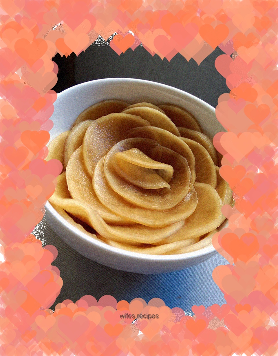 Homemade pickled radish – appetizer