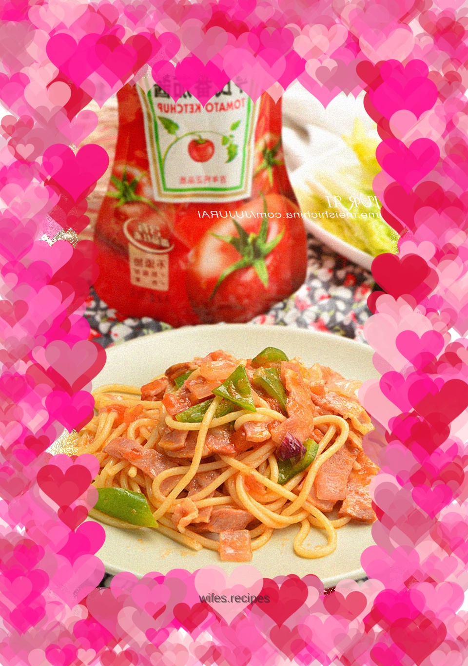 Tomato Sauce and Bacon Spaghetti