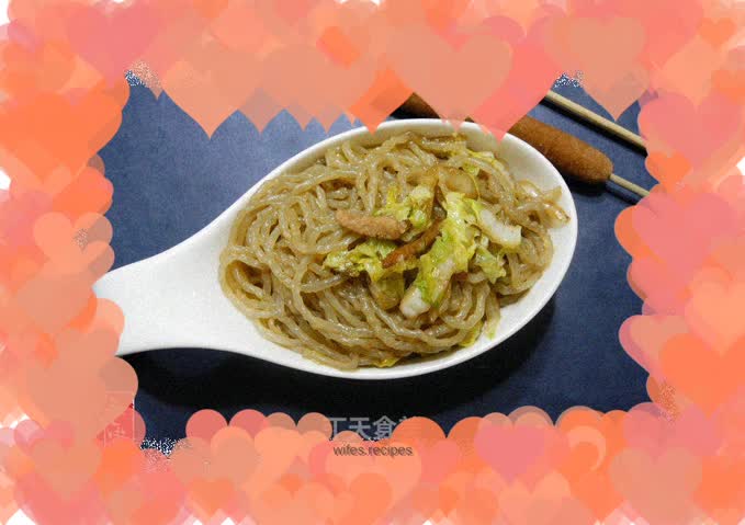 Stir-fried cabbage with vermicelli