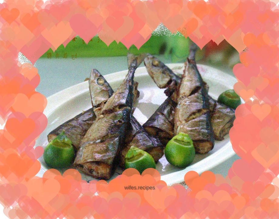 Grilled saury with cumin
