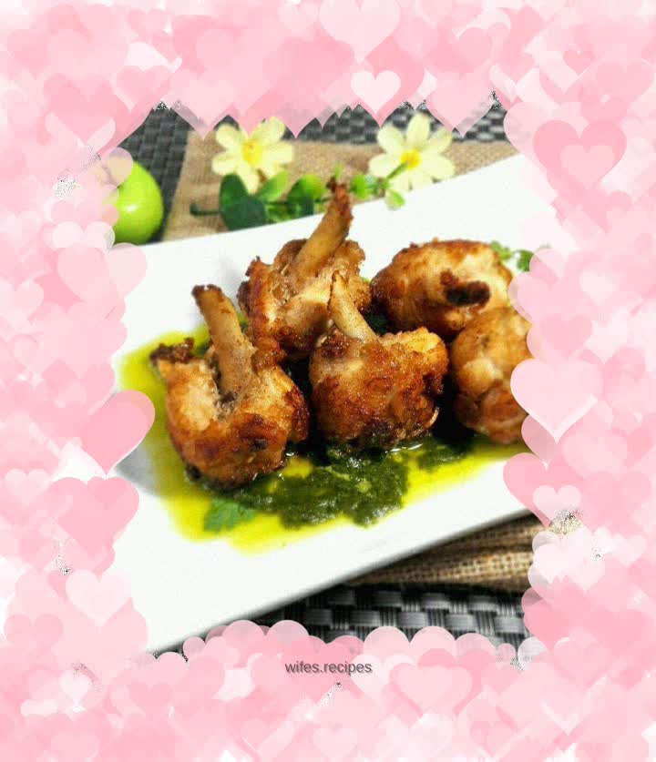 Chicken Root with Green Sauce