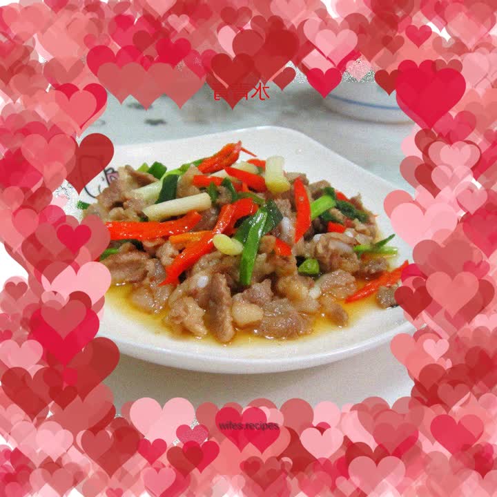 Shredded pork with onion flavor