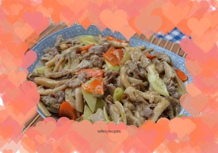 Fresh Oyster Mushrooms in Oyster Sauce